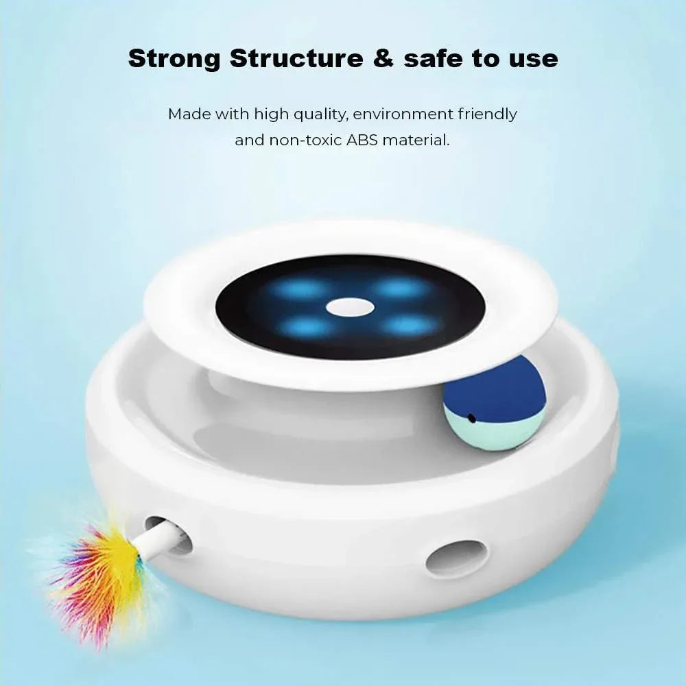 2 N 1 Interactive Feather Teaser Cat Toy - HolyPetz™