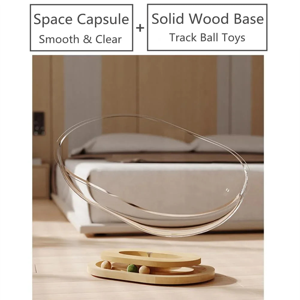 Cat Transparent Space Capsule Bed Nest - HolyPetz™