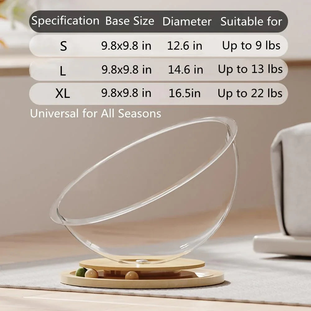 Cat Space Capsule Nest Bed With Track Balls - HolyPetz™