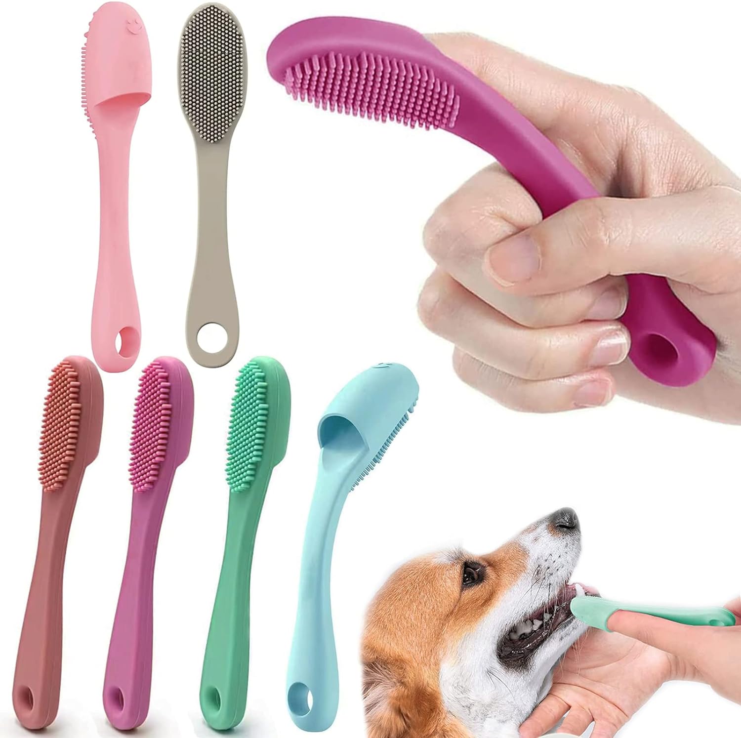 Finger Brush Bristly Dog Toothbrush Review Pet Silicone Finger