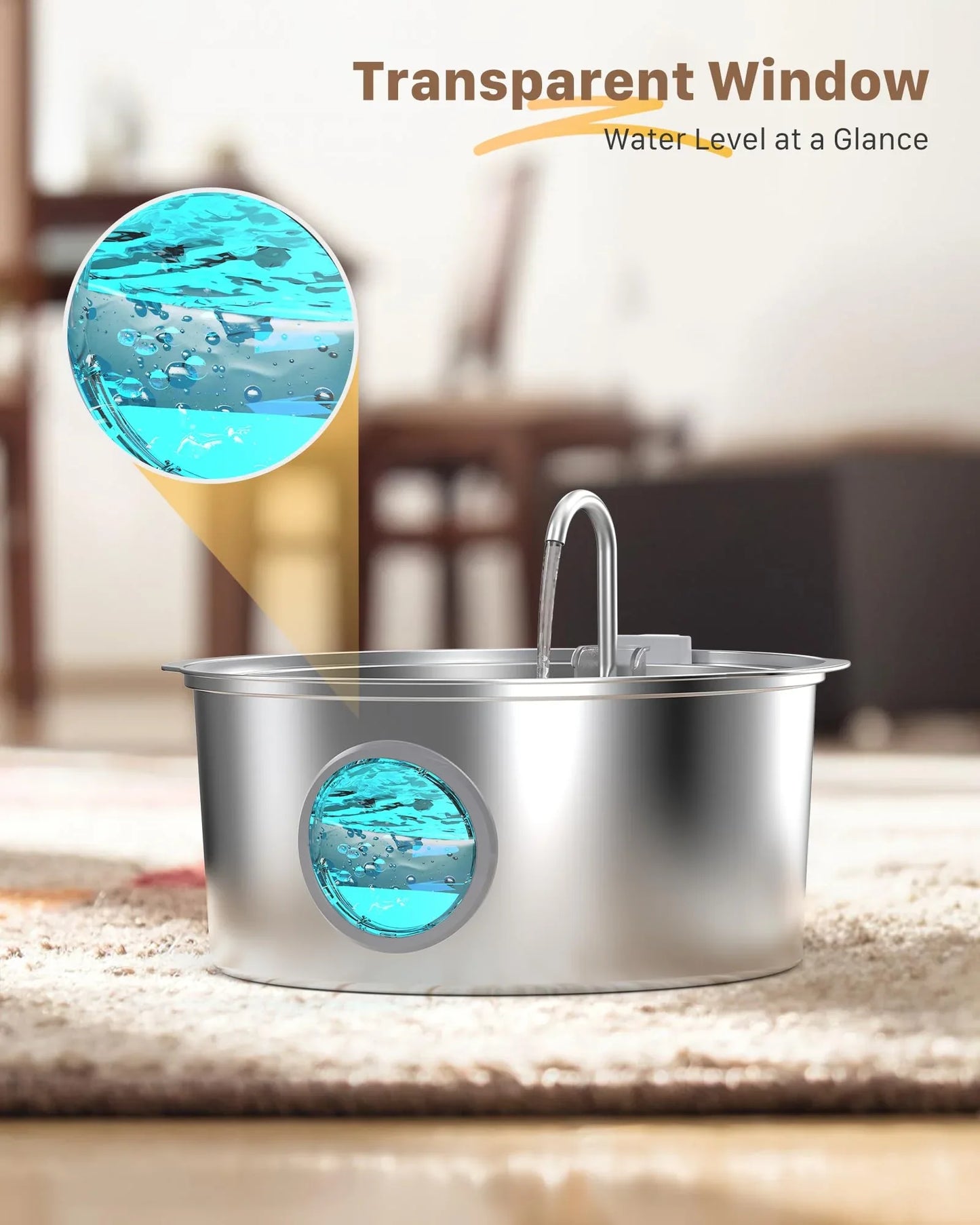 Dog 7L Stainless Steel Water Fountain Dispenser - HolyPetz™