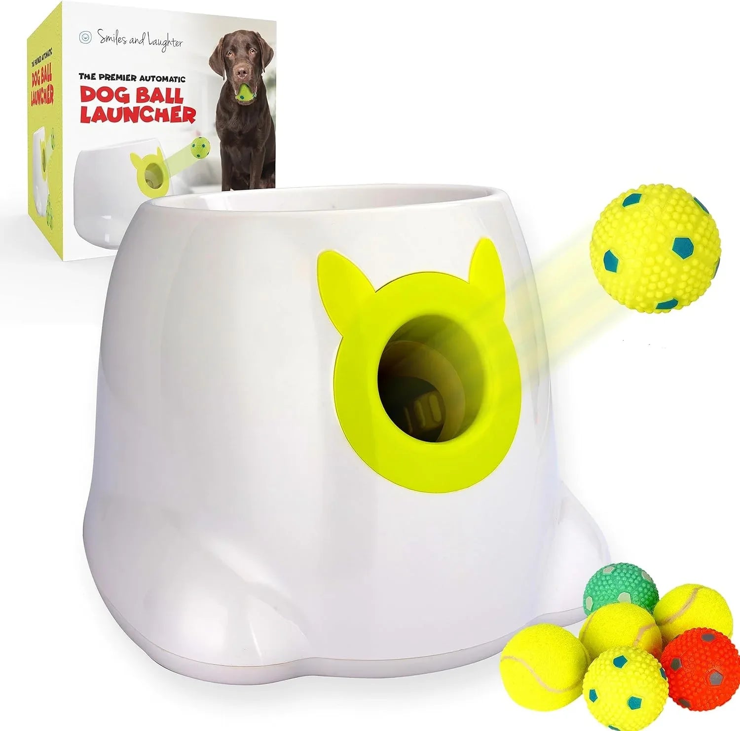 Dog Automatic Ball Launcher With 3/6/9 Balls Durable Ball Throwing ... Dog Automatic Ball Launcher With 3/6/9 Balls Durable Ball Throwing ...