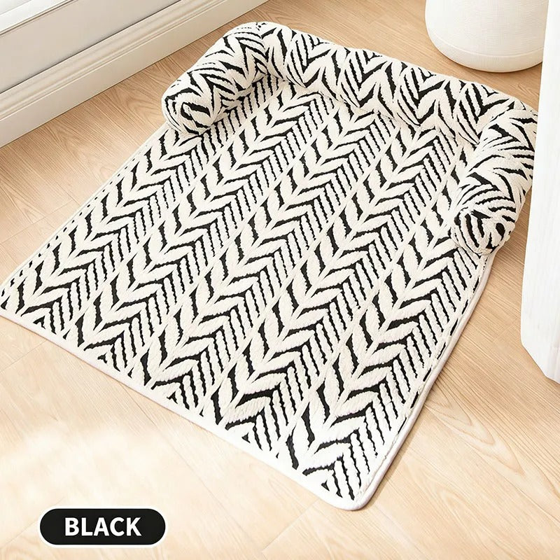 High-Quality Plush Pet Sofa Bed Mat For Cats & Dogs