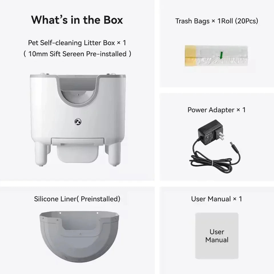 Cat Large Capacity Self-Cleaning Litter Box - HolyPetz™