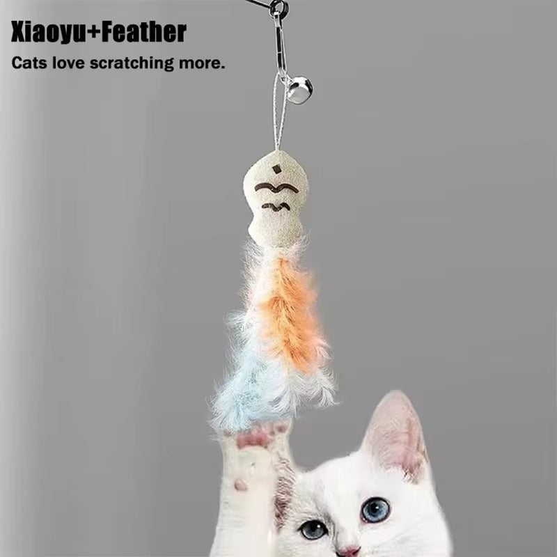 Cat Feather Teaser Interactive Toy