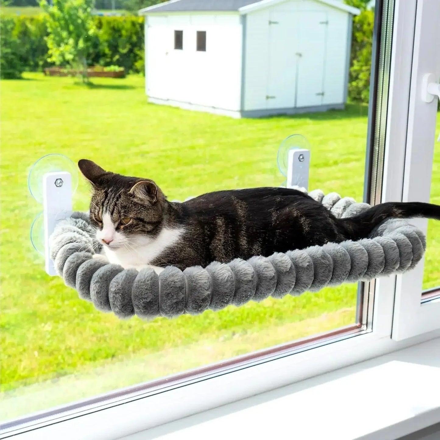 Cat Foldable Plush Window Perch - HolyPetz™