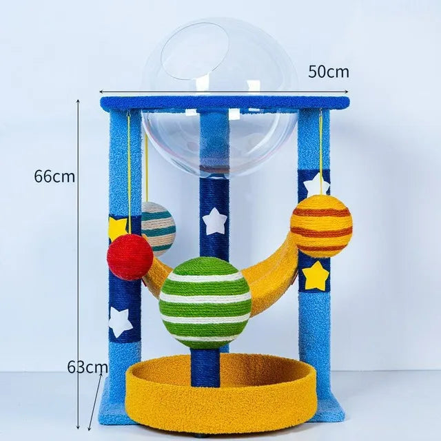 Cat Galactic Multi-Level Sisal Scratching Tower Post