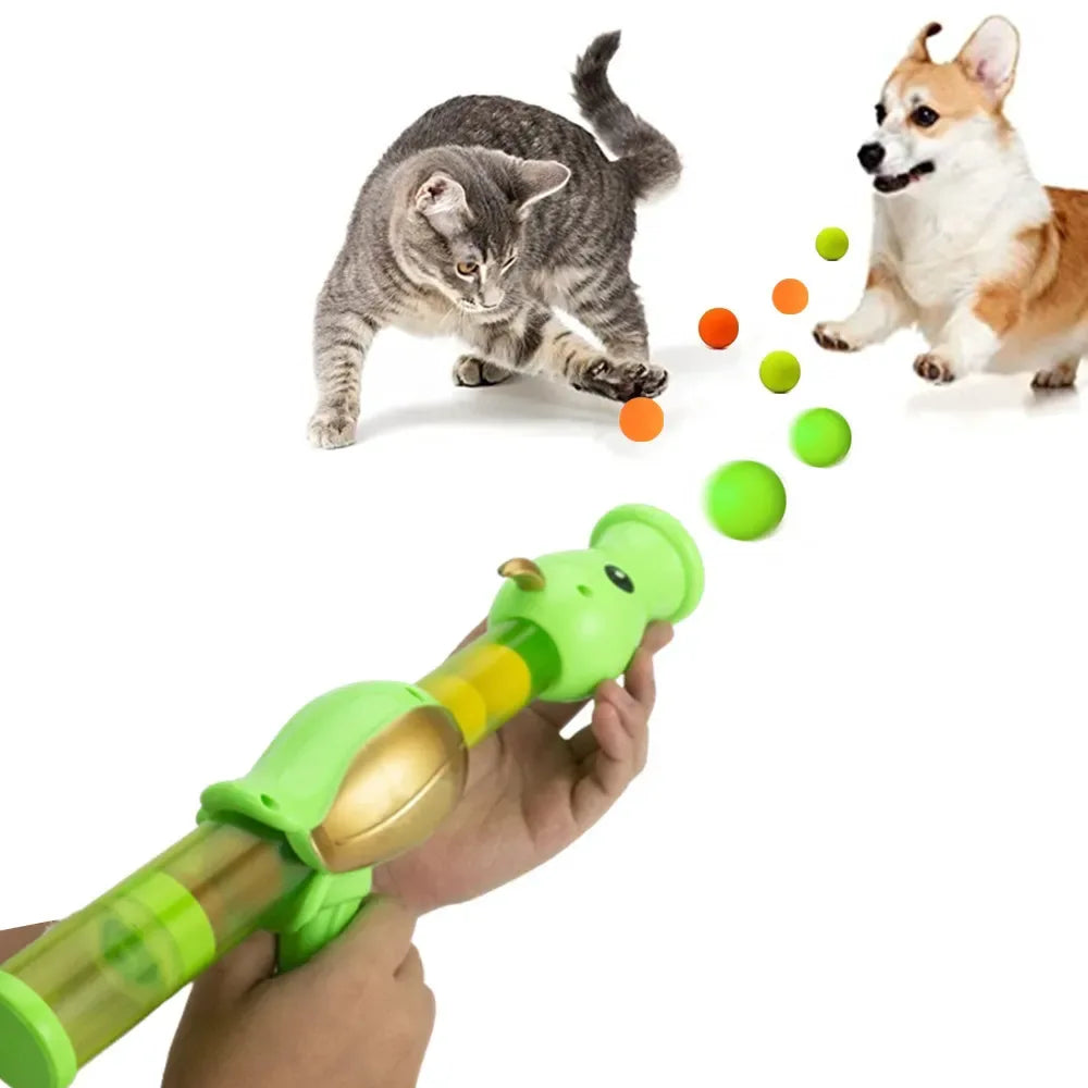 9Pcs Soft Ball Aerodynamic Interactive Cat Ball Launcher - HolyPetz™
