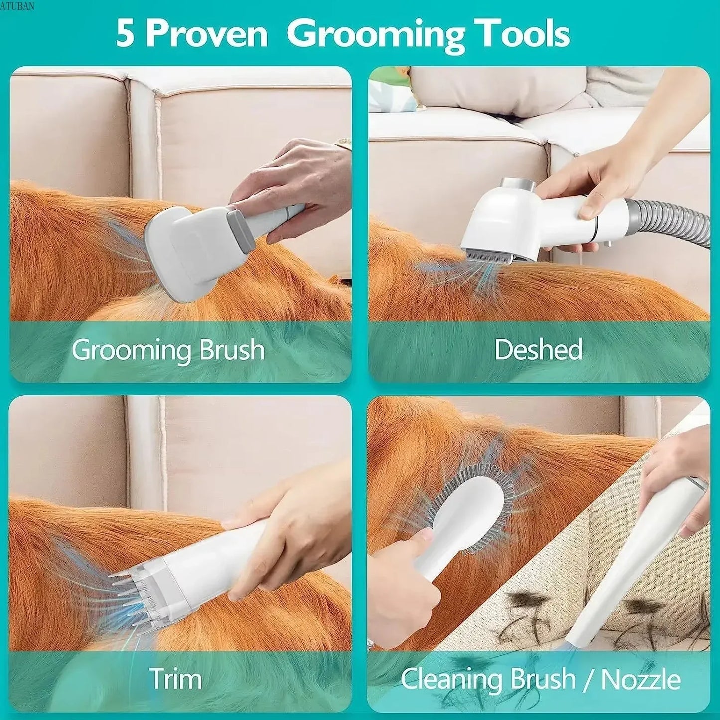 Pet Professional Vacuum Grooming Kit - HolyPetz™