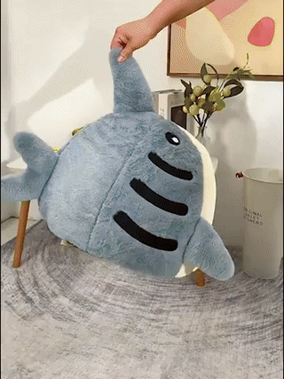 Pet Shark-Shaped Semi-Closed Cave Bed
