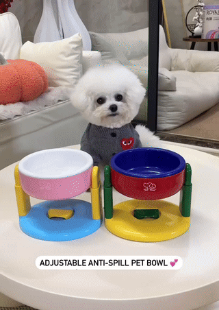 Pet Adjustable Non-Slip Bowl