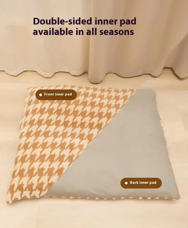 Dog Plush Enclosed Cozy Bed - HolyPetz™