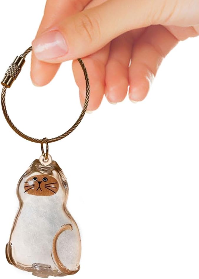 Cat Fur Keepsake Keychain Pendant