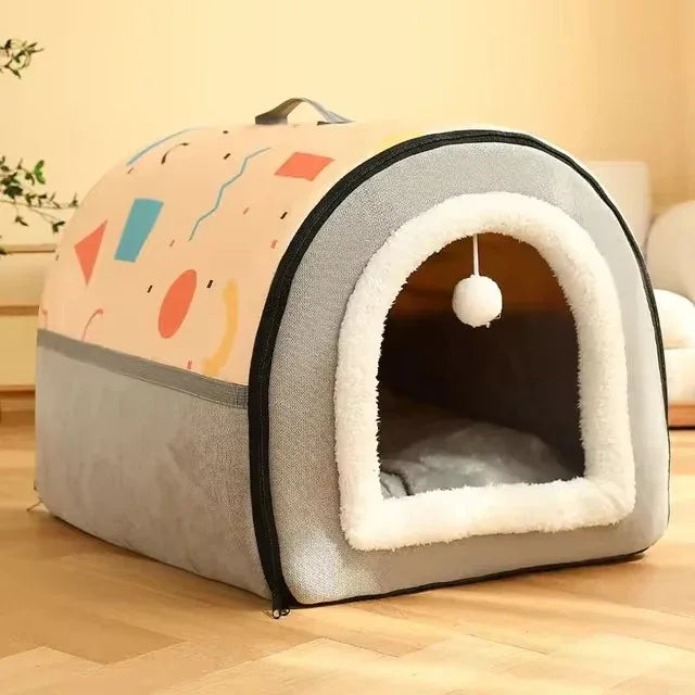 Pet Enclosed Kennel House Bed - HolyPetz™