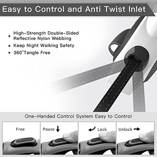 Retractable Dog Leash LED Flashlight & Poop Bag Holder - HolyPetz™