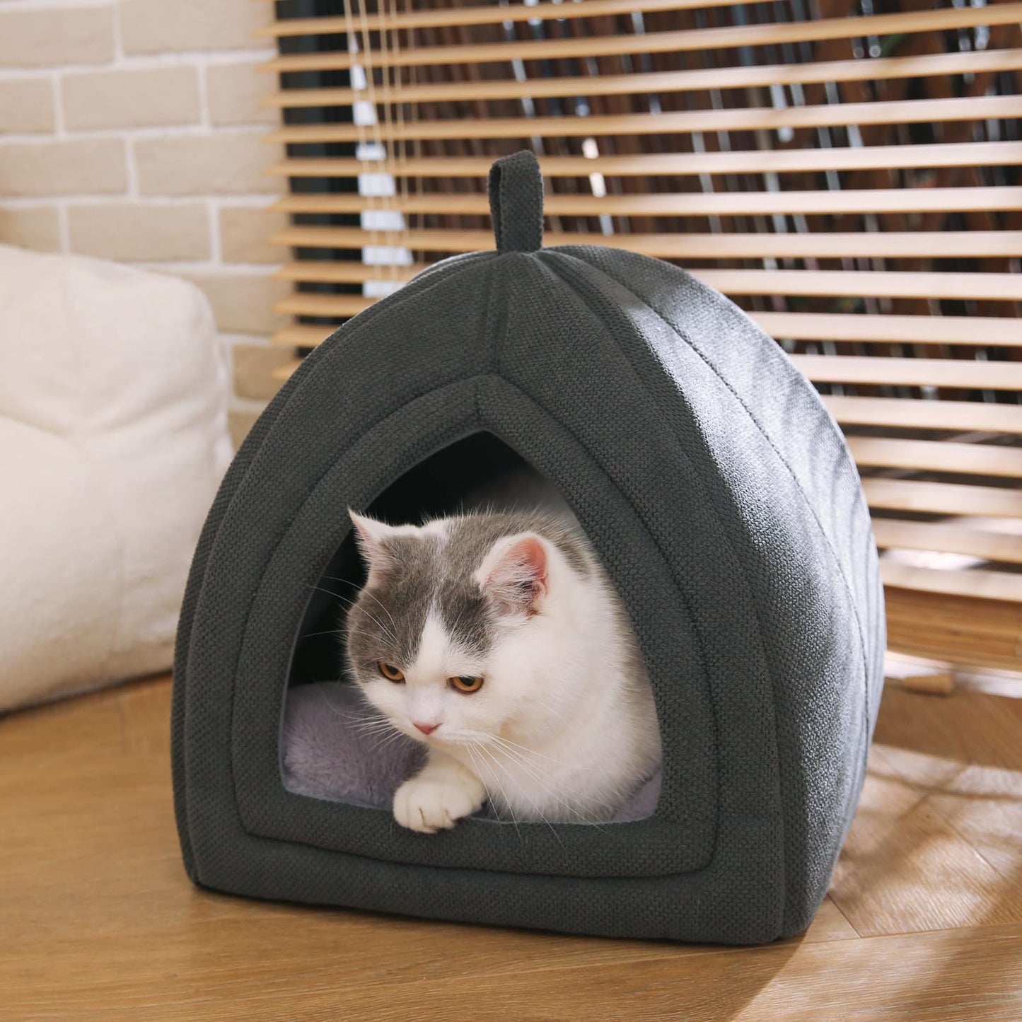 Pet Foldable Cozy Cave Bed