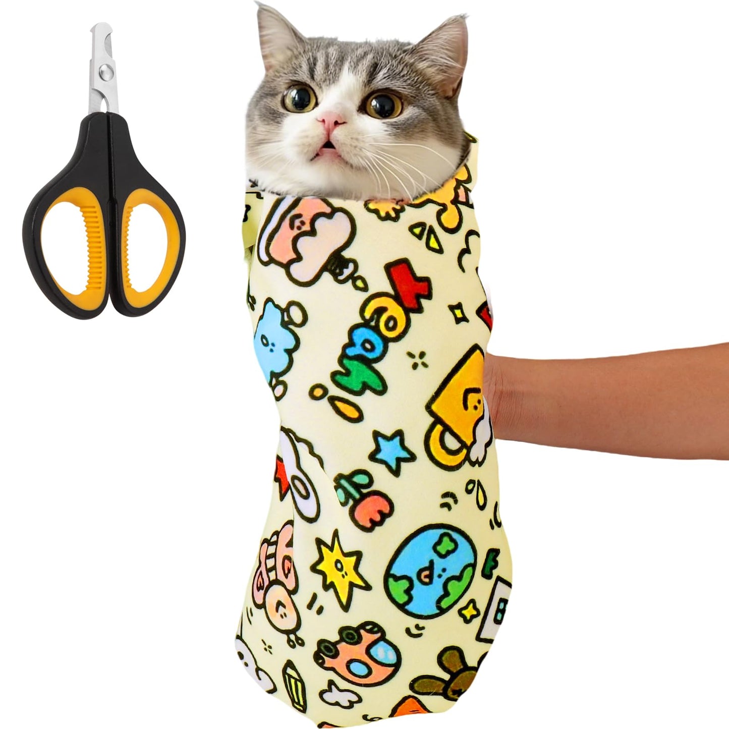 Cat Grooming Swaddle Wrap