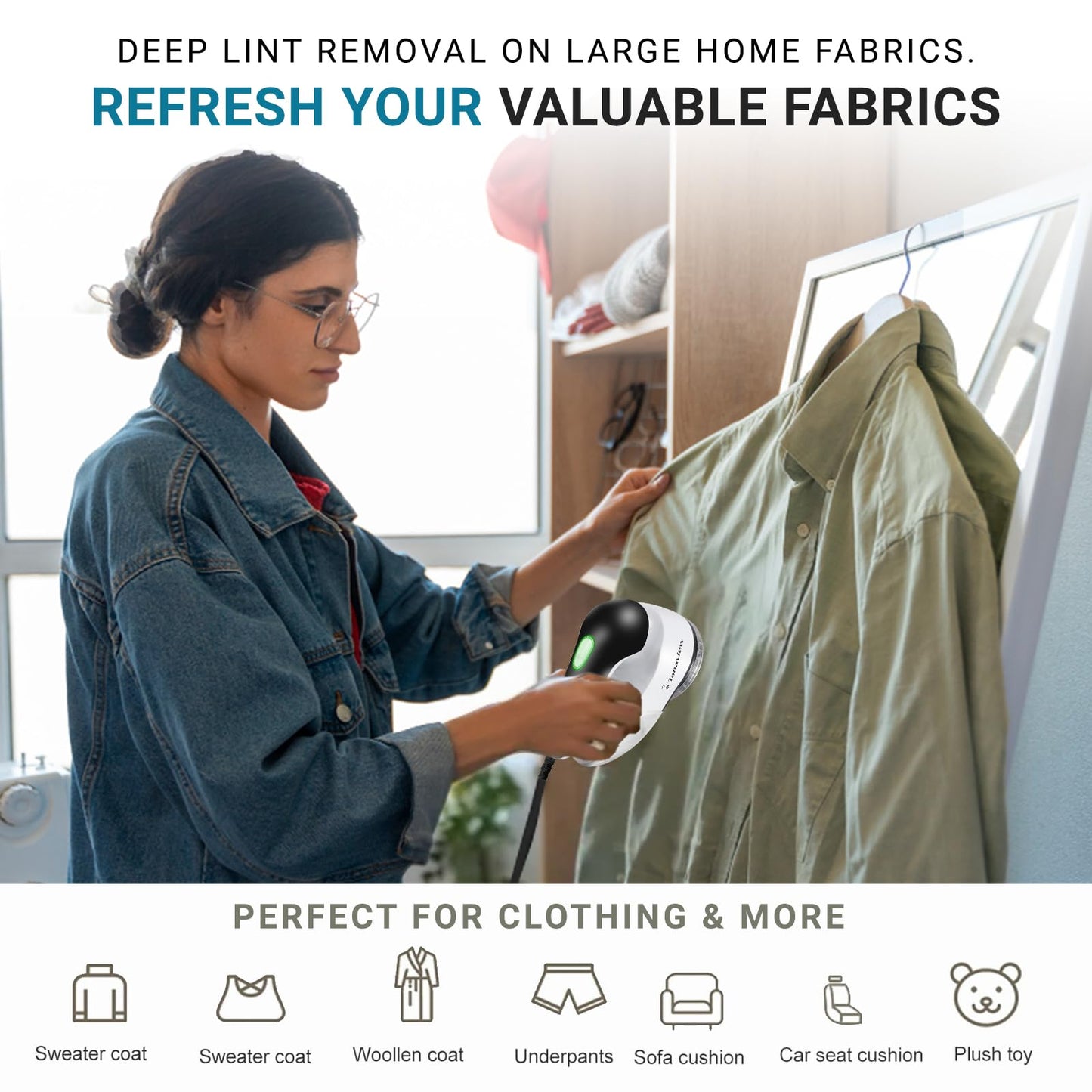 Electric Fabric Lint Remover & Couch Shaver