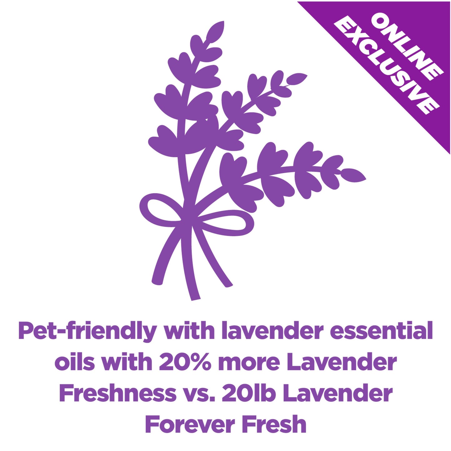 Arm & Hammer Forever Fresh Clumping Cat Litter Lavender 18lbs