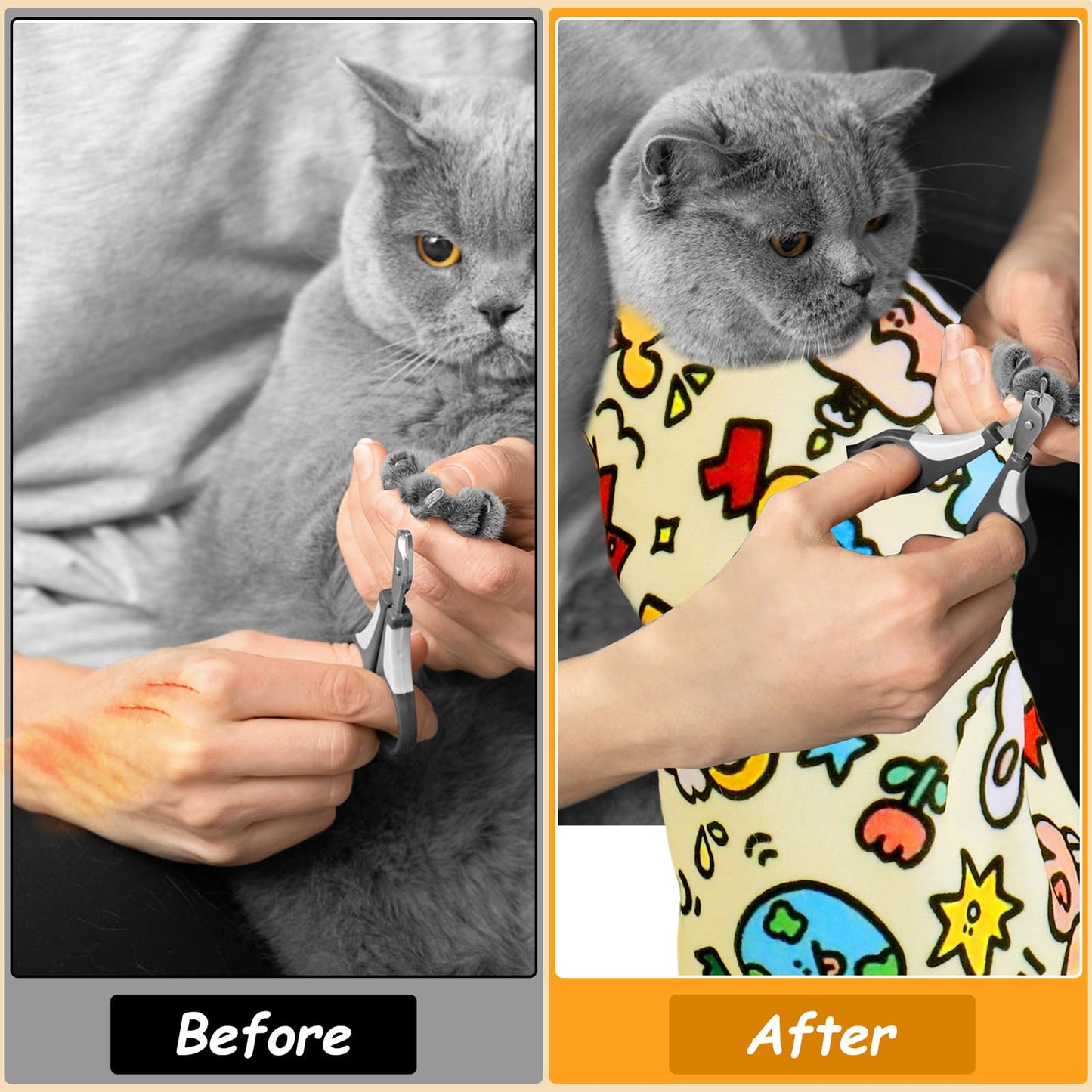 Cat Grooming Swaddle Wrap