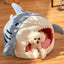 Pet Shark-Shaped Semi-Closed Cave Bed
