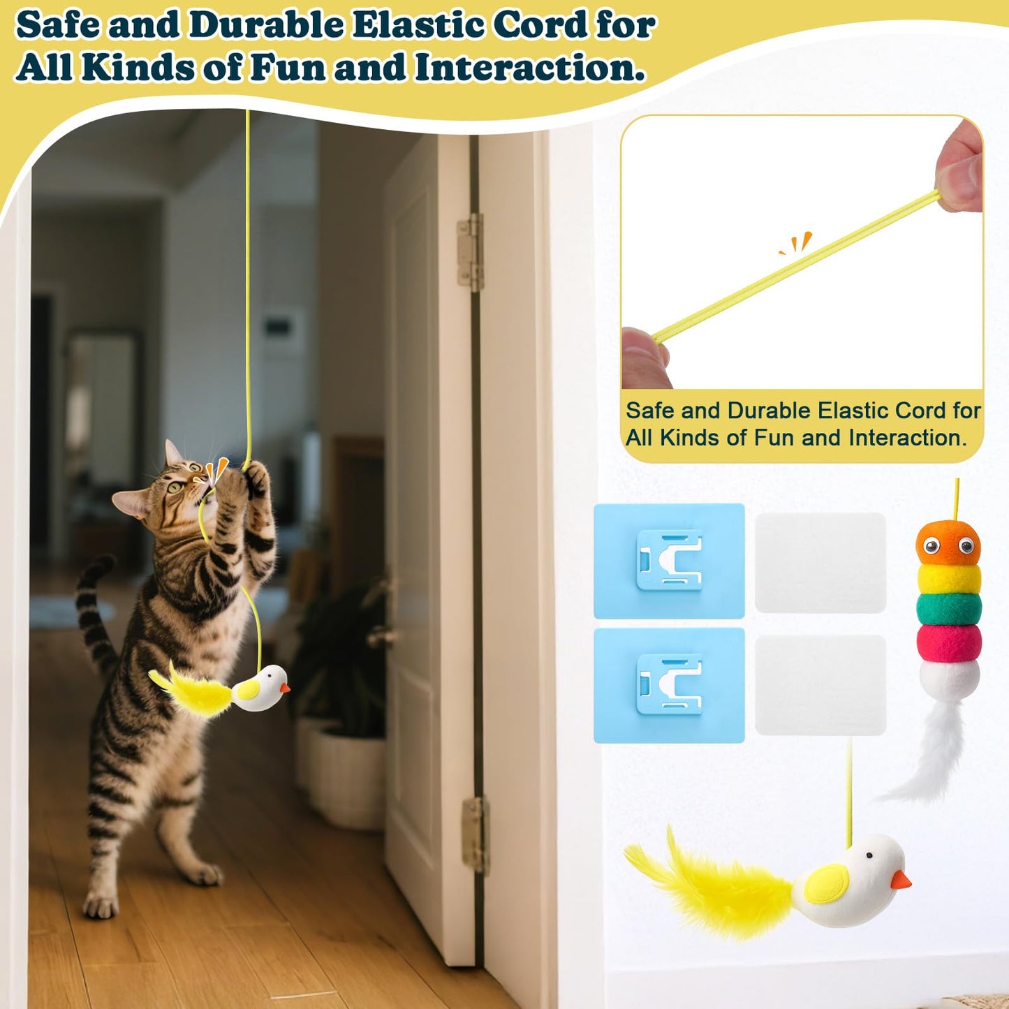 Cat Hanging Retractable Interactive Toy
