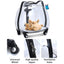 Pet Transparent Rolling Backpack Carrier