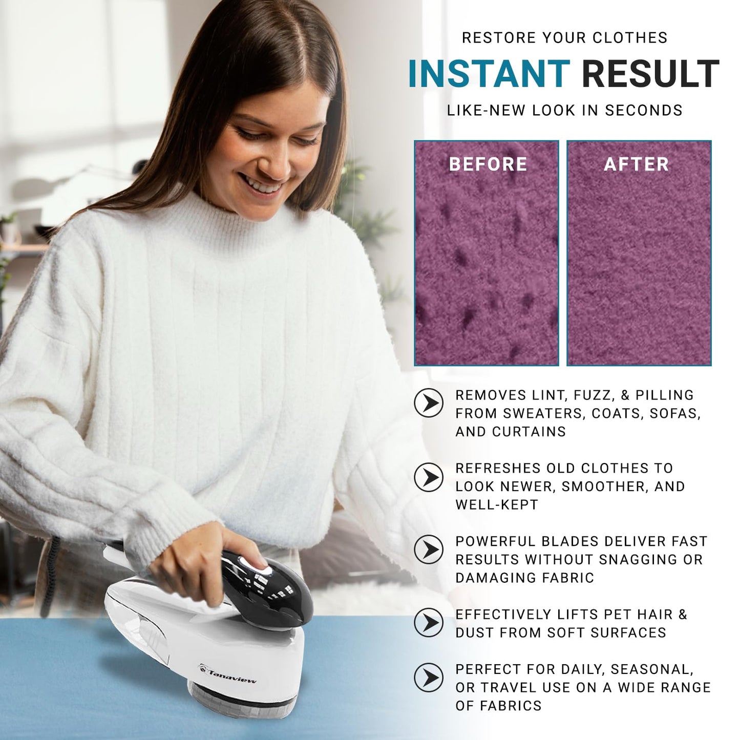 Electric Fabric Lint Remover & Couch Shaver