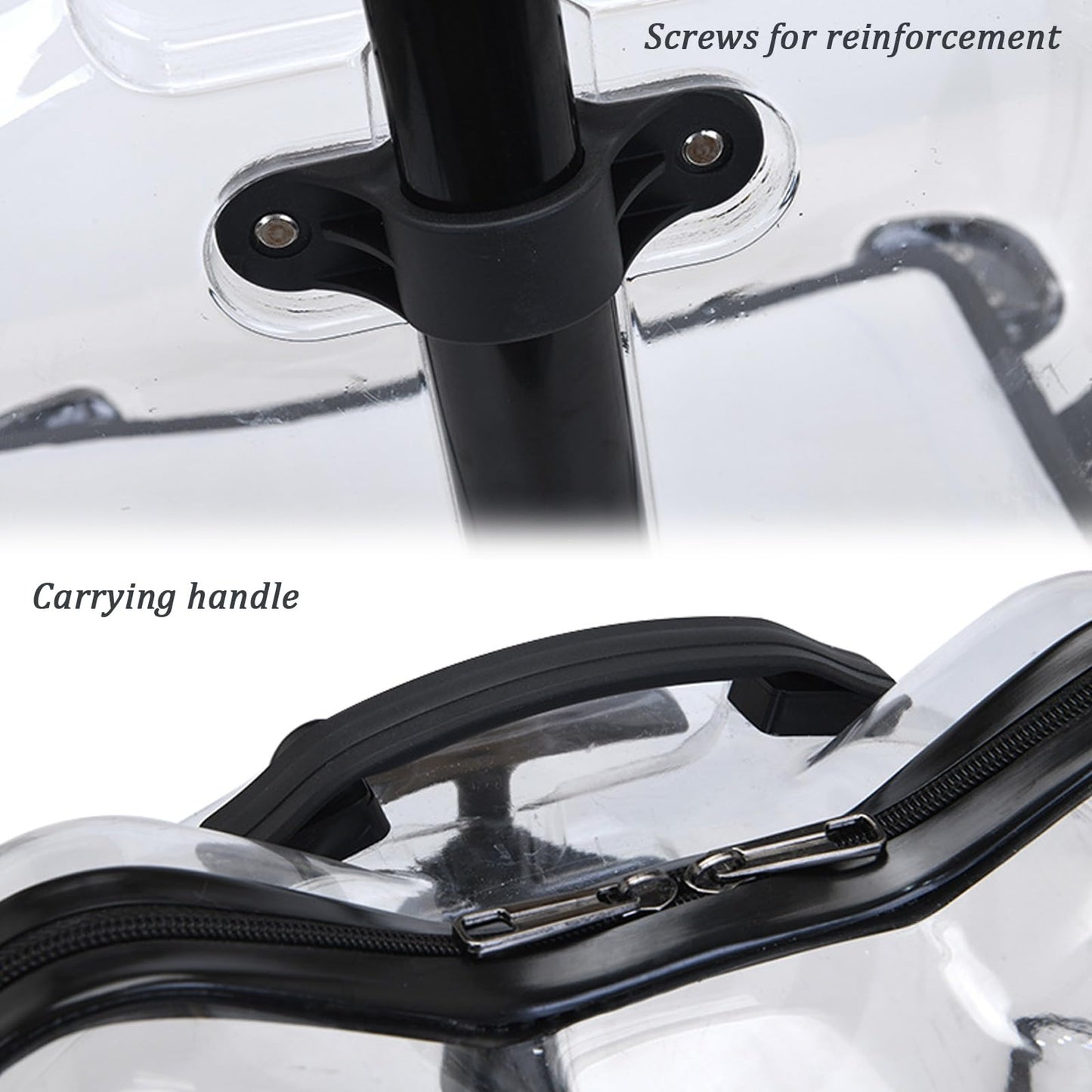 Pet Transparent Rolling Backpack Carrier