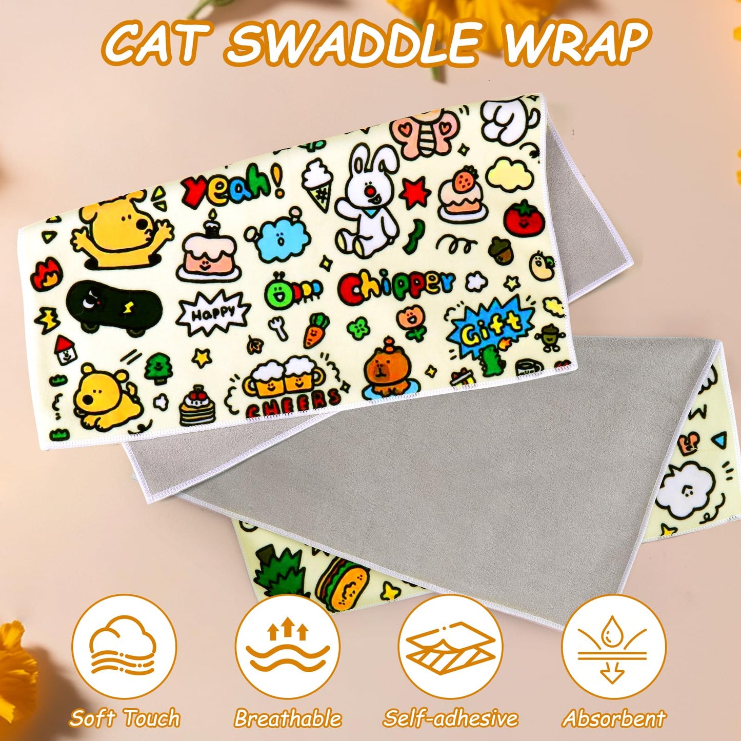 Cat Grooming Swaddle Wrap