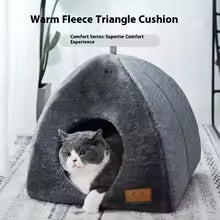 Pet Foldable Cozy Cave Bed