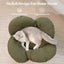 Cat Elevated Wooden Plush Cushion Bed