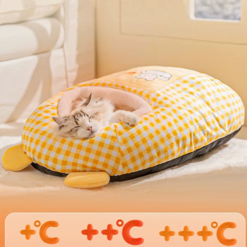 Cat Enclosed Sleeping Bag Cave Bed