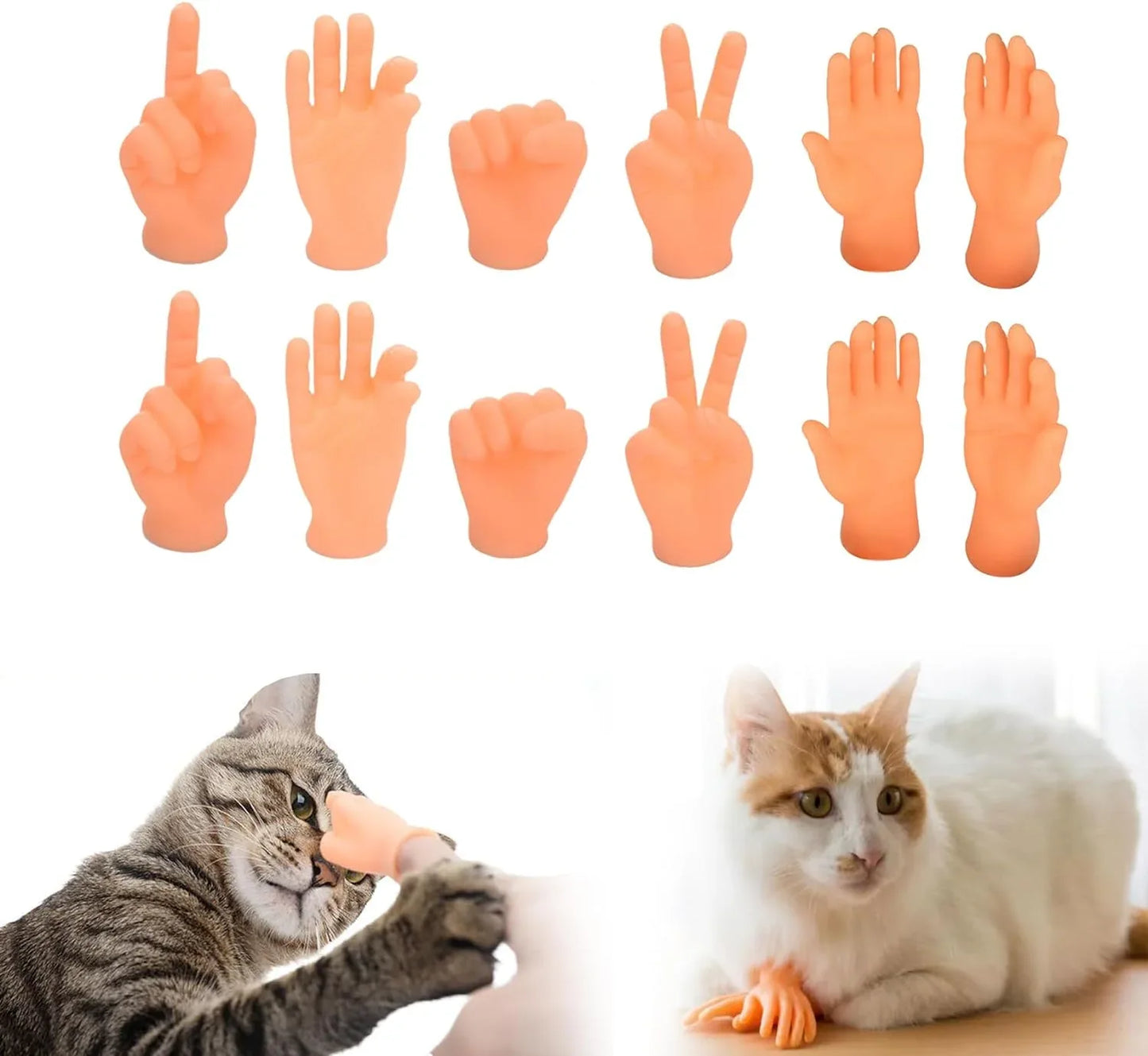 Cat Funny Mini Tiny Finger Hands - HolyPetz™