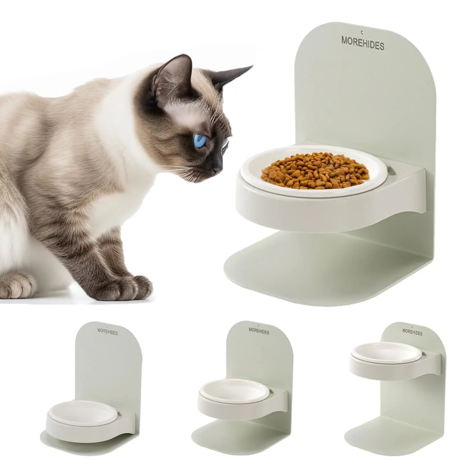 Cat Magnetic Adjustable Elevated Bowl - HolyPetz™