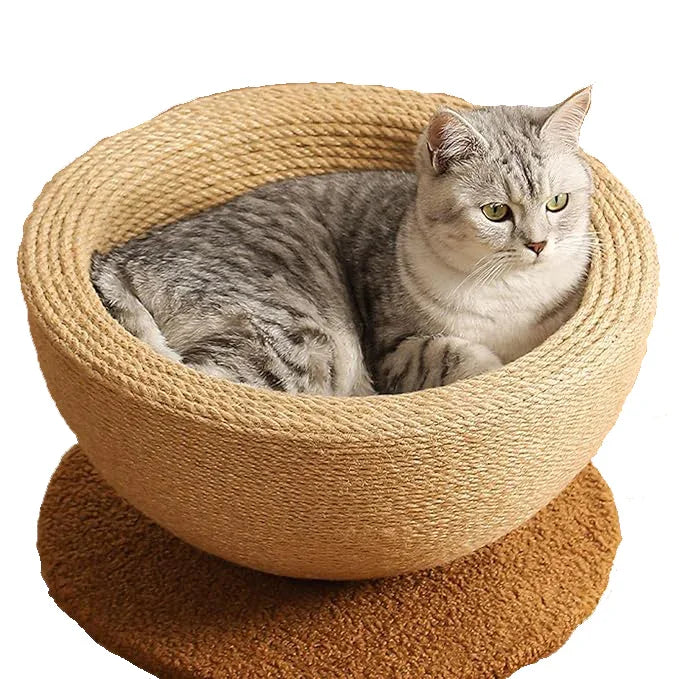 Cat Sisal Rope Scratcher Bed - HolyPetz™