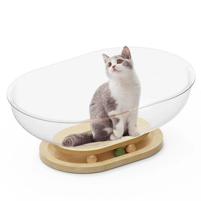Cat Transparent Space Capsule Bed Nest - HolyPetz™