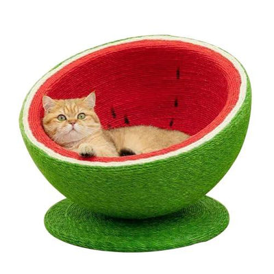 Cat Watermelon Sisal Scratcher Bed - HolyPetz™