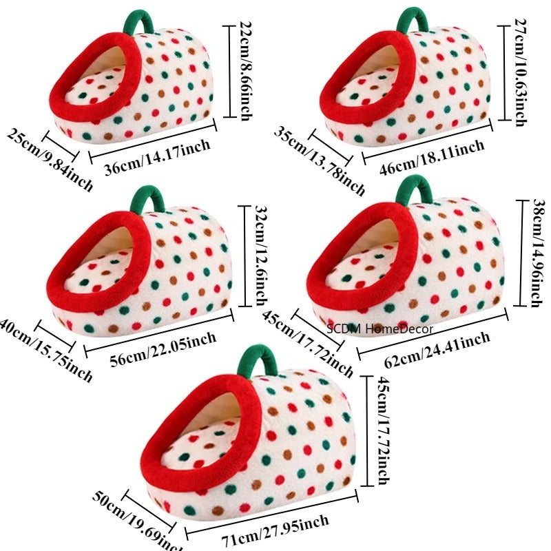 Cat & Dog Cozy Cave Bed