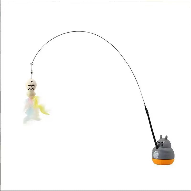 Cat Feather Teaser Interactive Toy