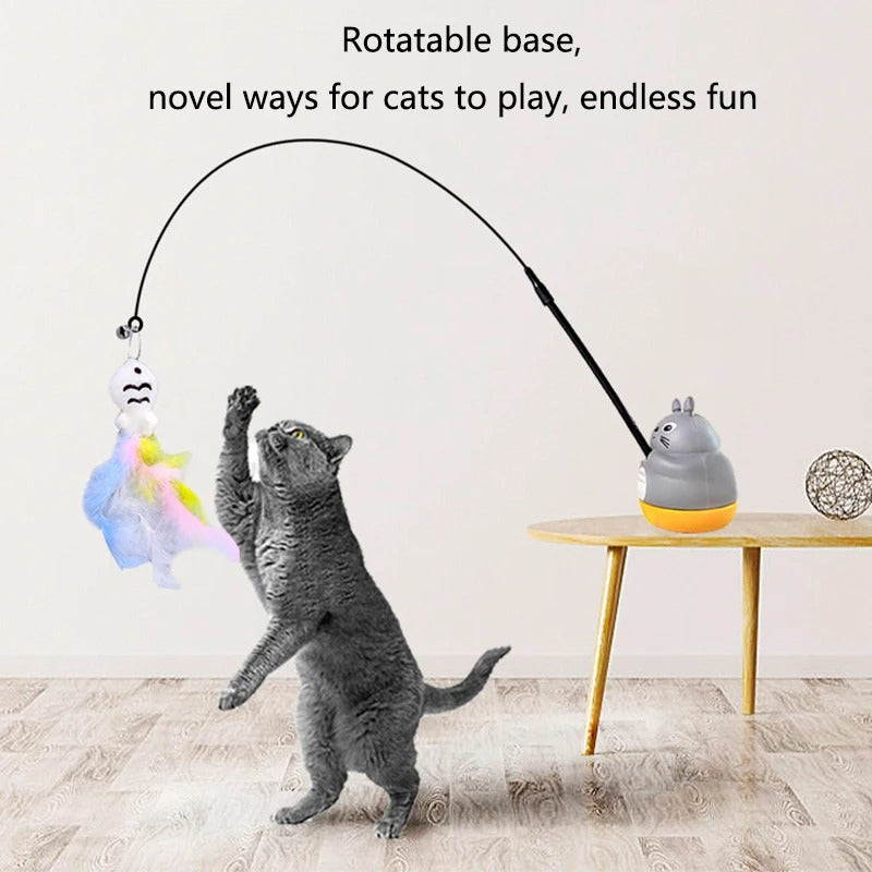 Cat Feather Teaser Interactive Toy