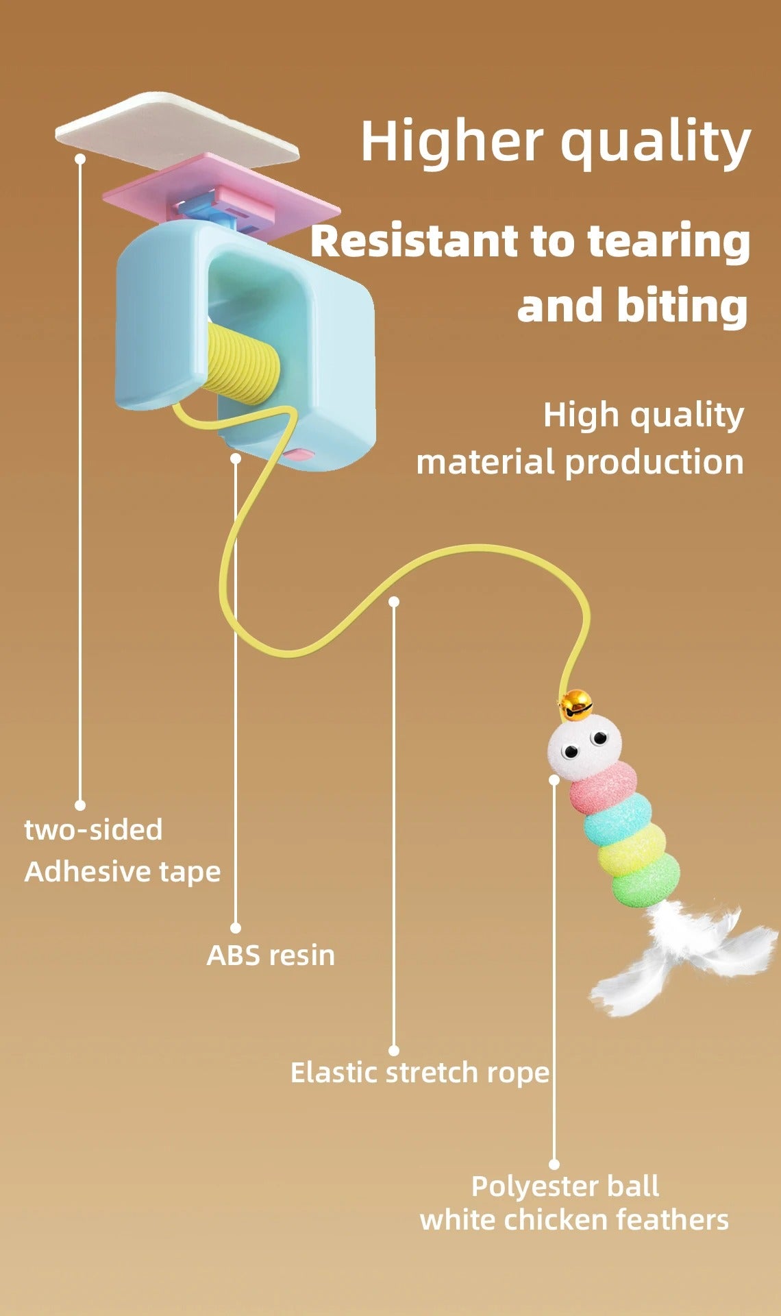 Cat Hanging Retractable Interactive Toy