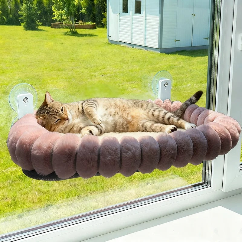 Cat Foldable Plush Window Perch