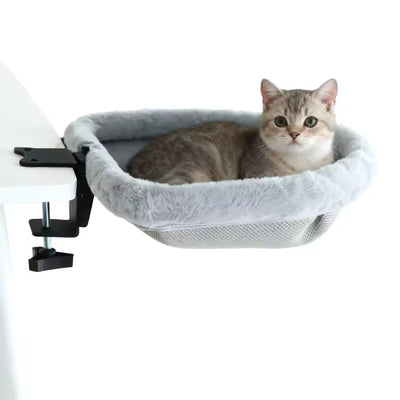 Cat Plush Foldable Hammock Bed Desk Perch