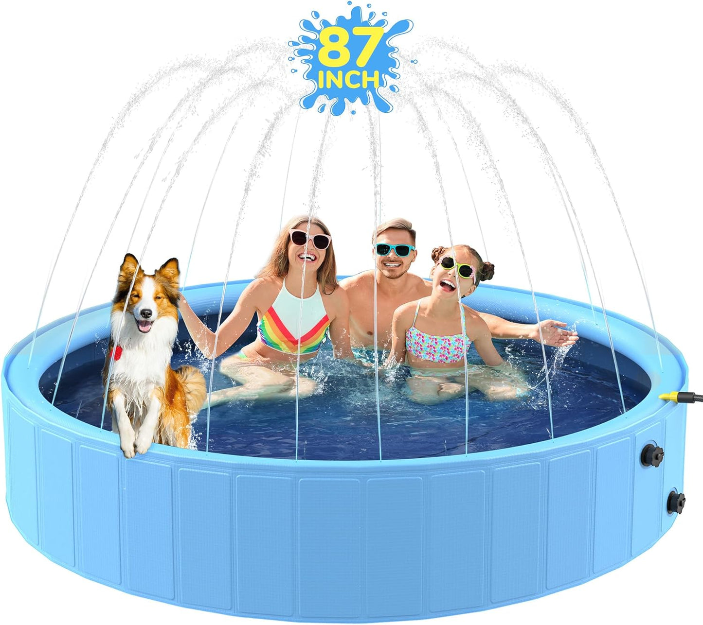 Dog Heavy Duty Foldable Sprinkler Pool