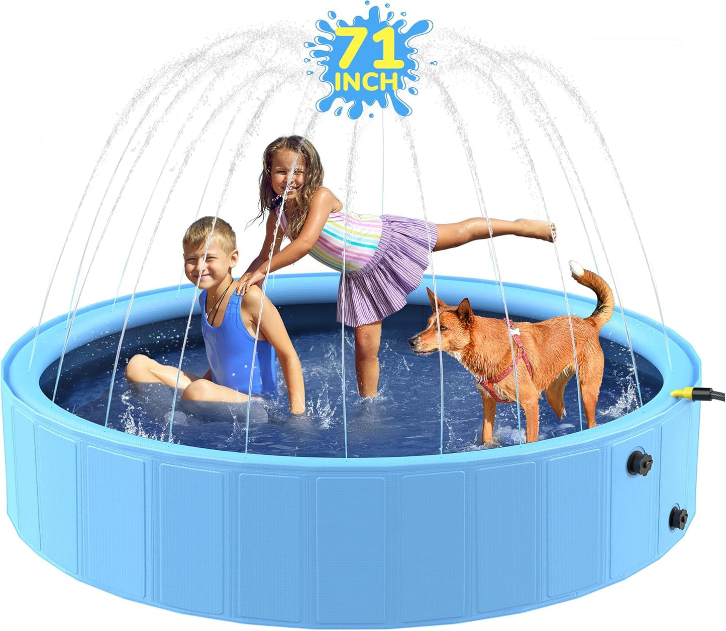 Dog Heavy Duty Foldable Sprinkler Pool