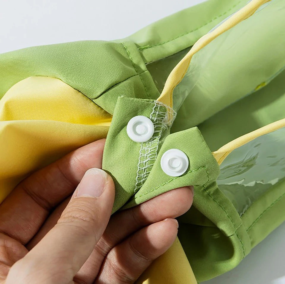 Dog Reflective Dinosaur Hoodie Raincoat & Leash