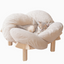 Cat Elevated Wooden Plush Cushion Bed