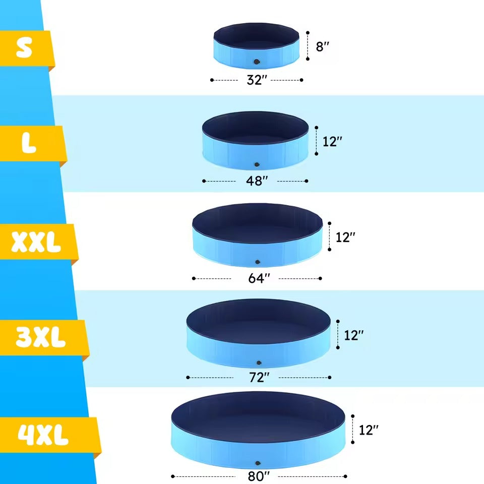 Dog Portable PVC Collapsible Swimming Pool