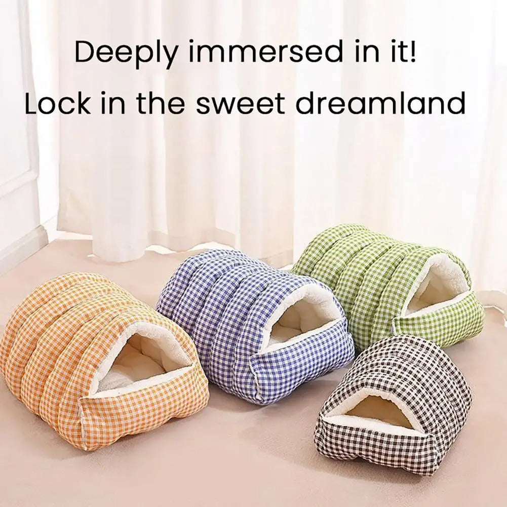 Pet Enclosed Cozy Cave Bed